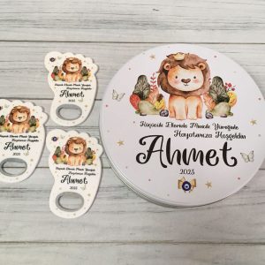 Erkek Bebek Hediyelik Çikolata & Açacak Magnet Set