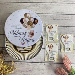 Erkek Bebek Hediyelik Çikolata & Açacak Magnet Set