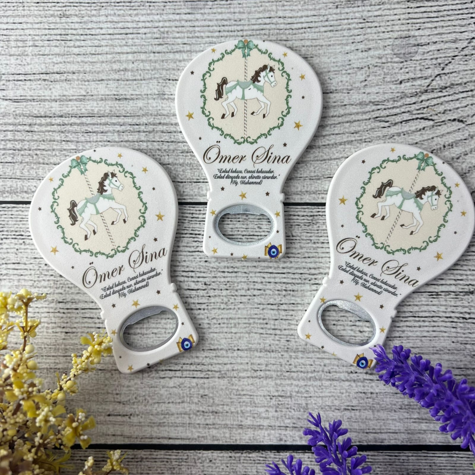 Erkek Bebek Hediyelik Çikolata & Açacak Magnet Set - Görsel 3