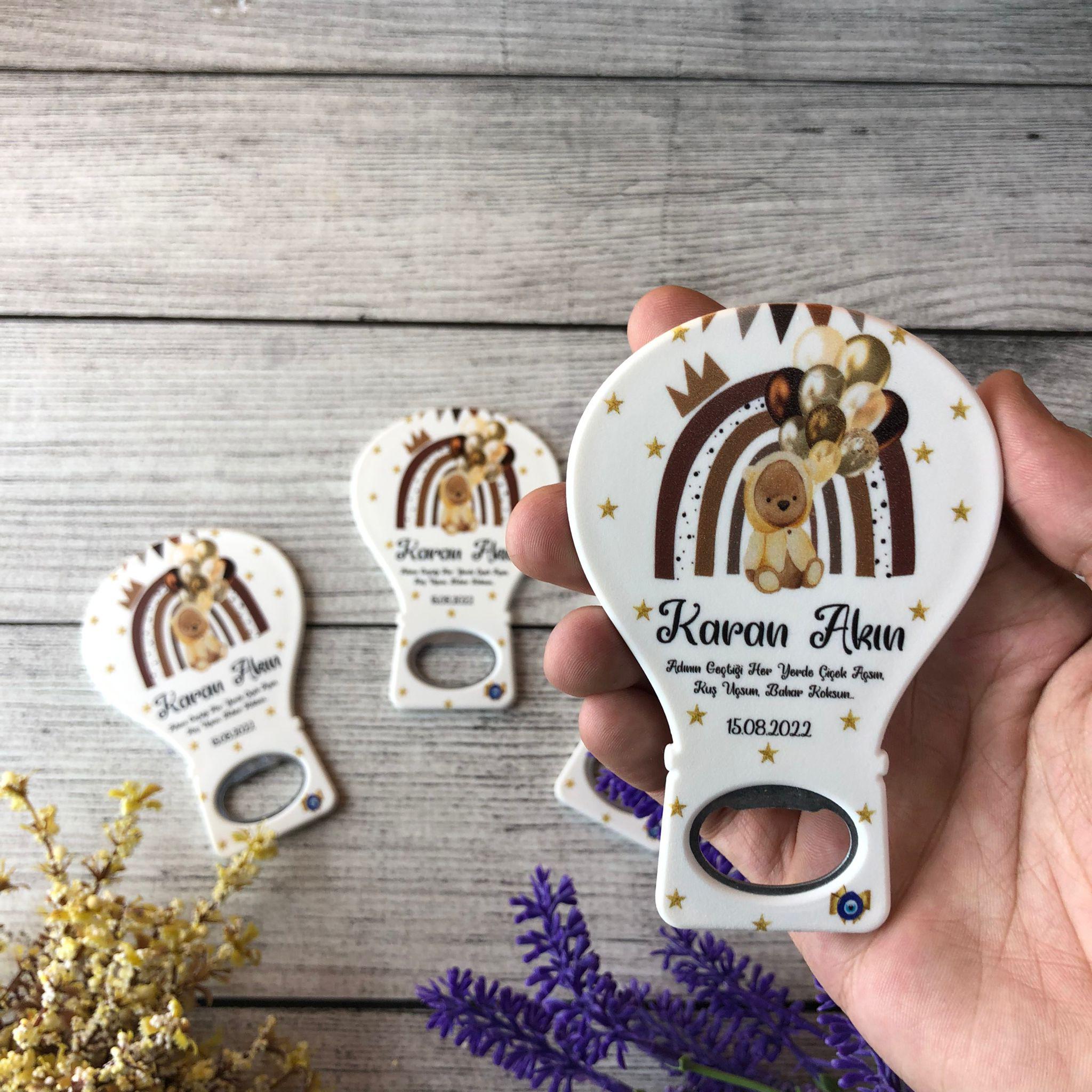Yenidoğan Erkek Bebek Hediyelik Açacak Magnet