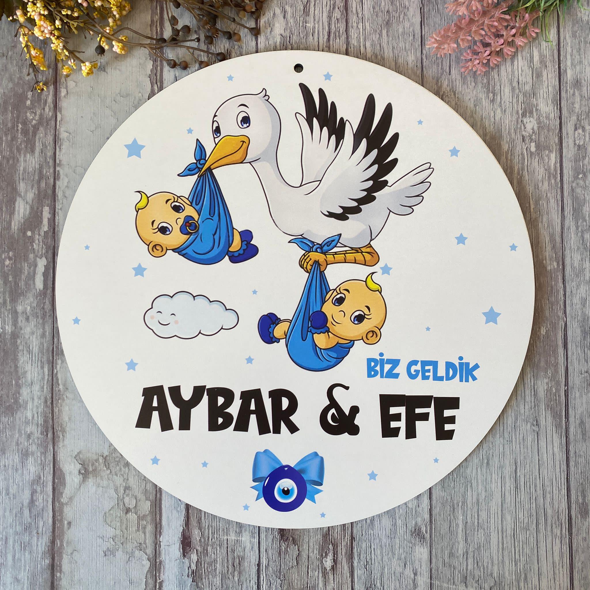İkiz Bebek Konsept Hediyelik Açacak Magnet - Görsel 4