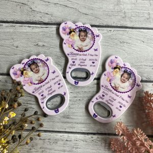 Doğum günü Kız Bebek Hediyelik Açacak Magnet