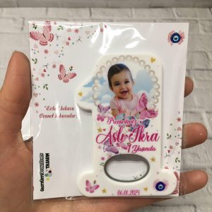 Doğum günü Kız Bebek Hediyelik Açacak Magnet