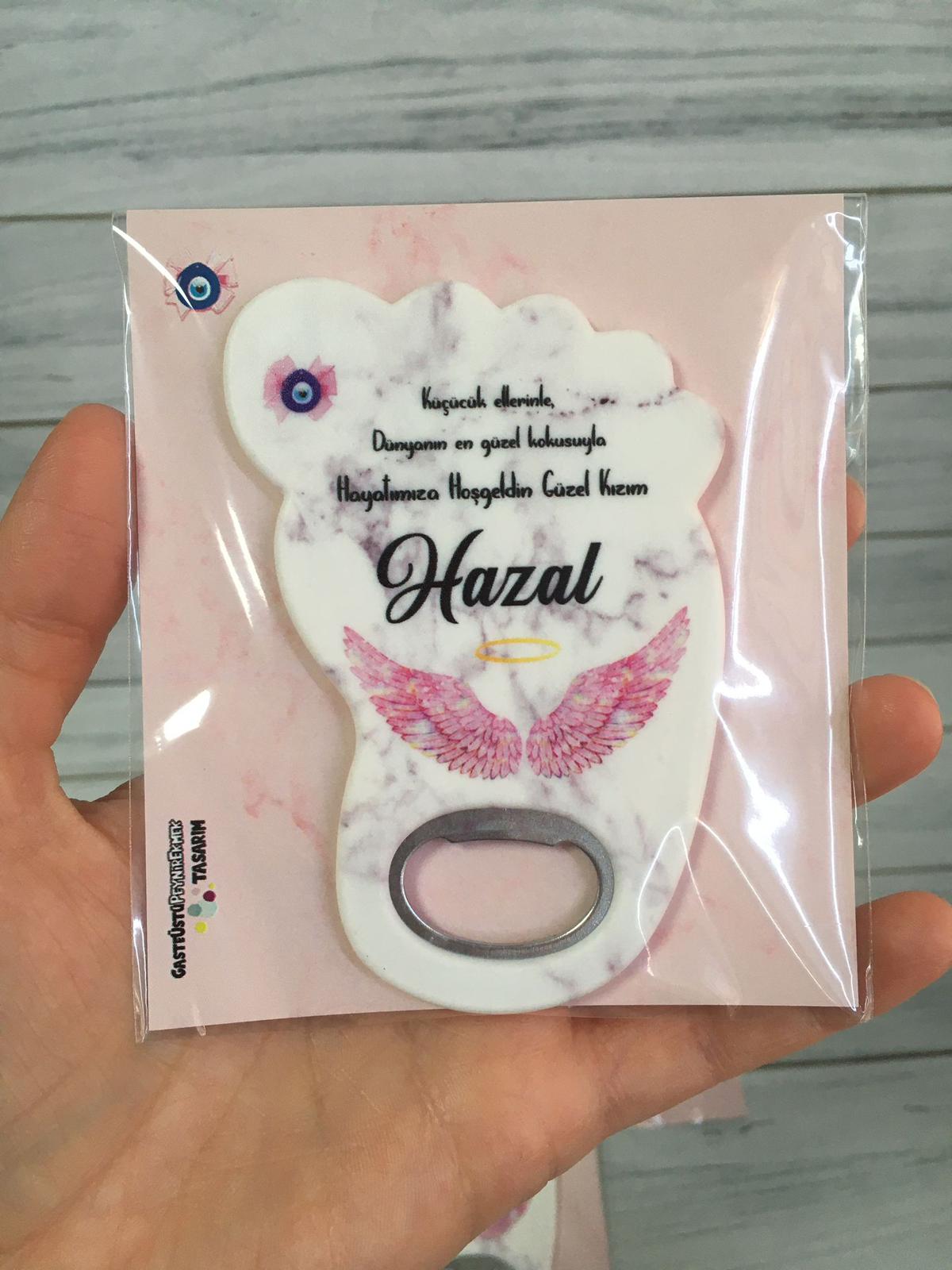Yenidoğan Kız Bebek Hediyelik Açacak Magnet