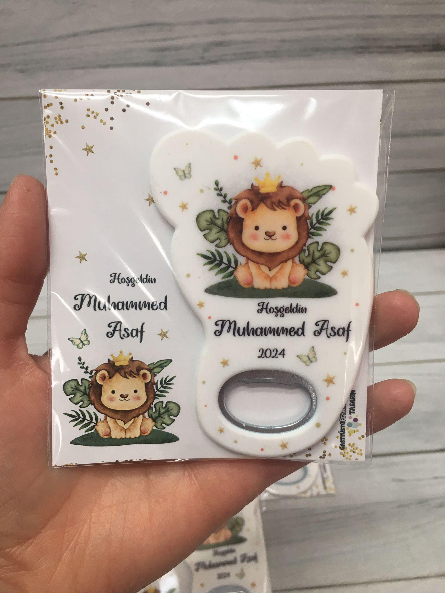 Yenidoğan Erkek Bebek Hediyelik Açacak Magnet