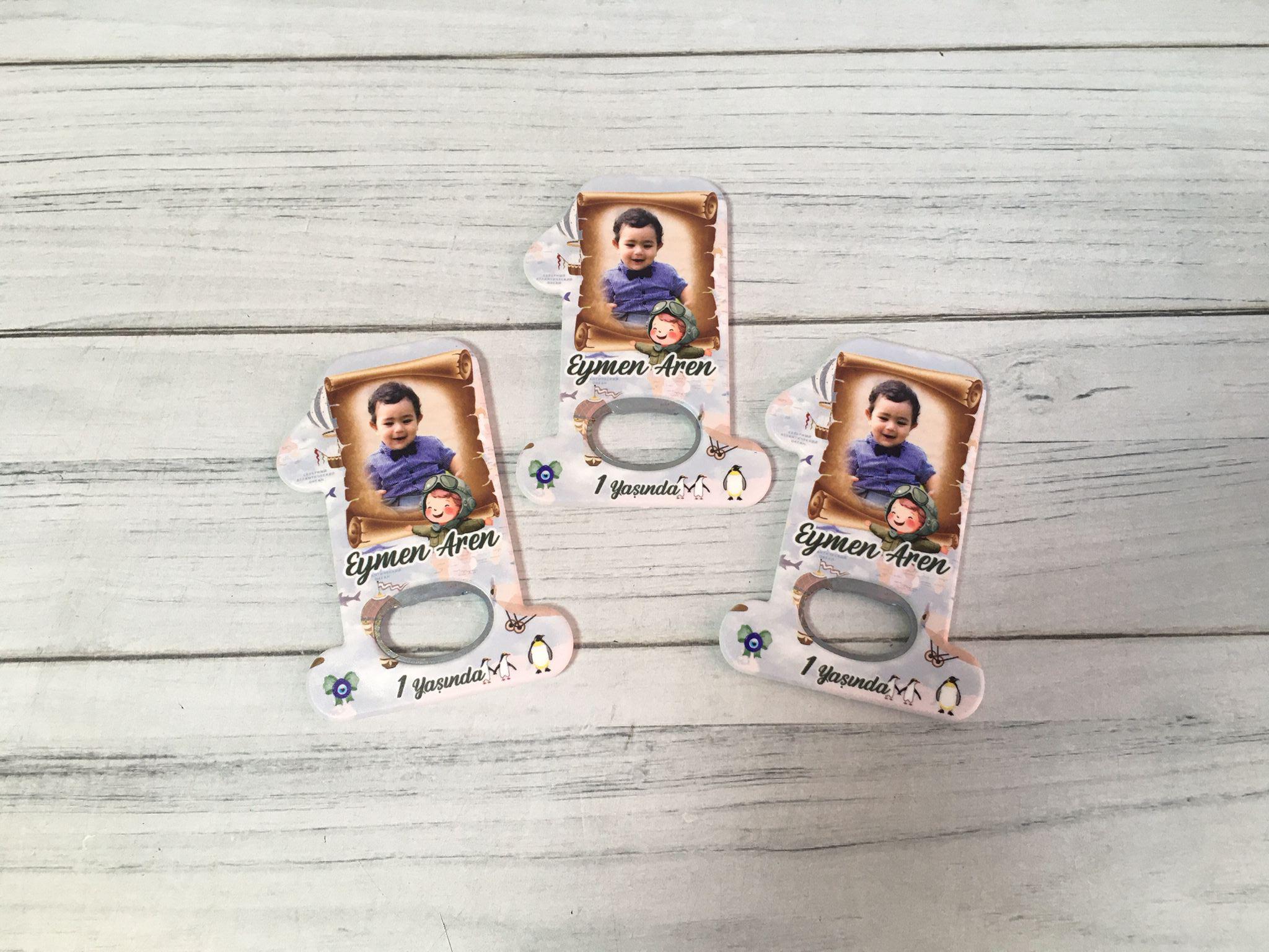 Doğum günü Erkek Bebek Hediyelik Açacak Magnet - Görsel 3