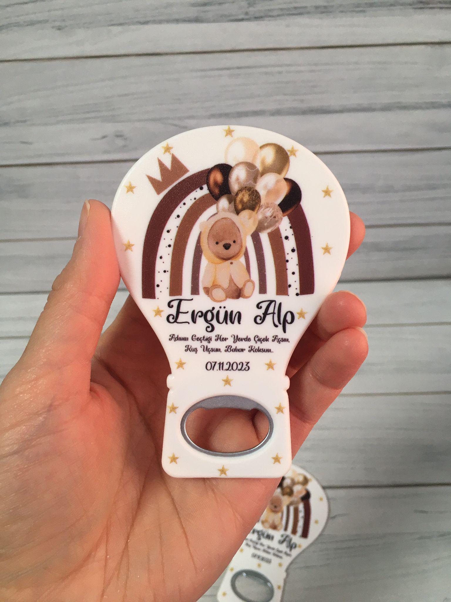 Yenidoğan Erkek Bebek Hediyelik Açacak Magnet - Görsel 2