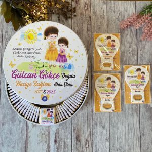 Abla Kardeş Konsept Hediyelik Açacak Magnet & Çikolata