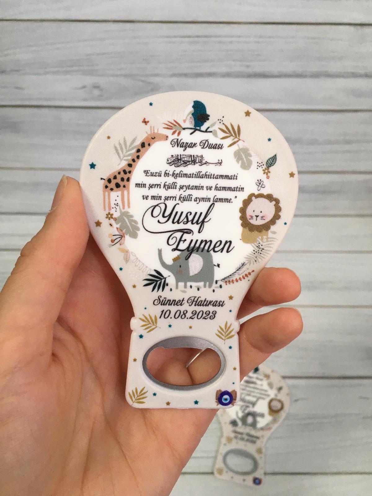 Yenidoğan Erkek Bebek Hediyelik Açacak Magnet - Görsel 4