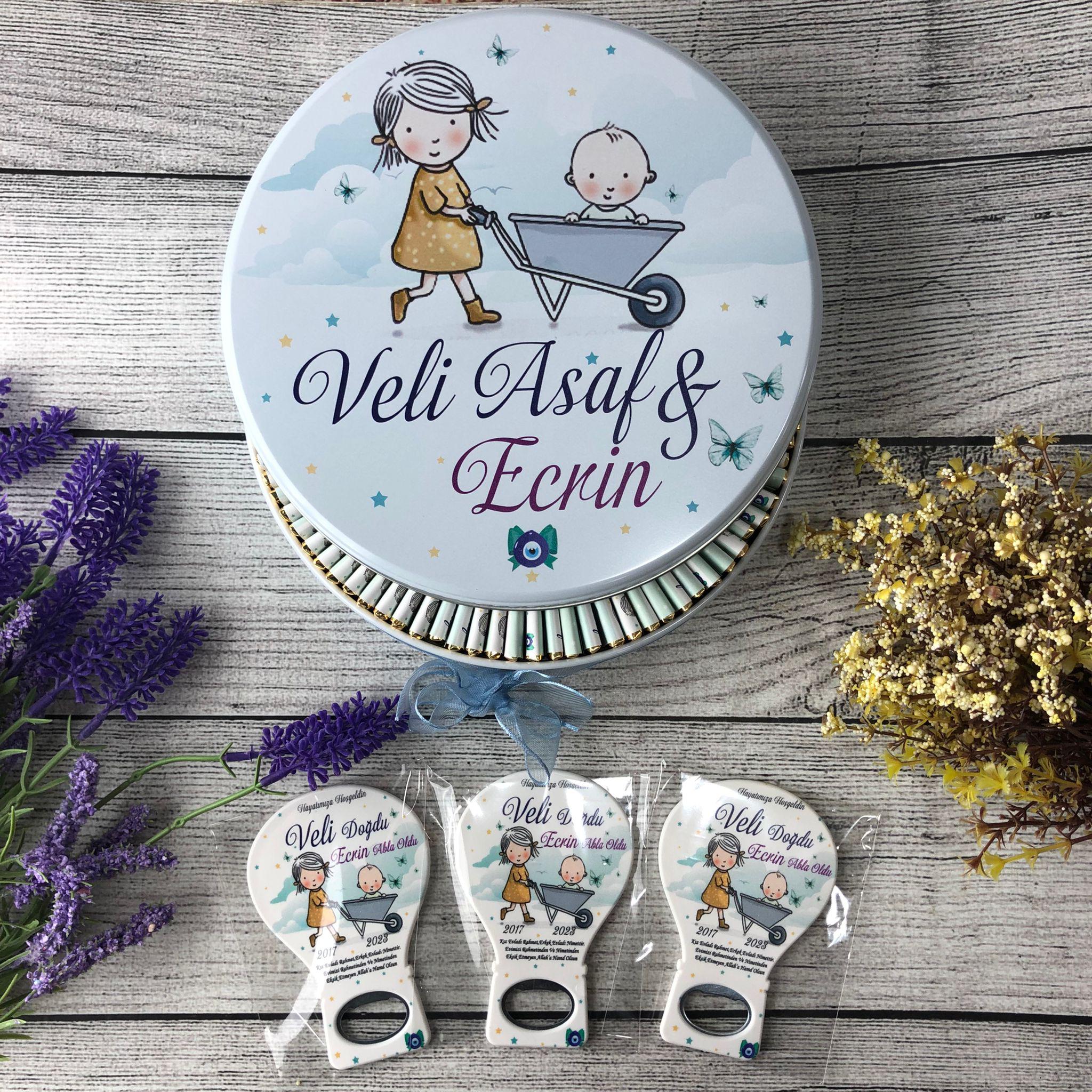 Abla Kardeş Konsept Hediyelik Açacak Magnet & Çikolata - Görsel 7