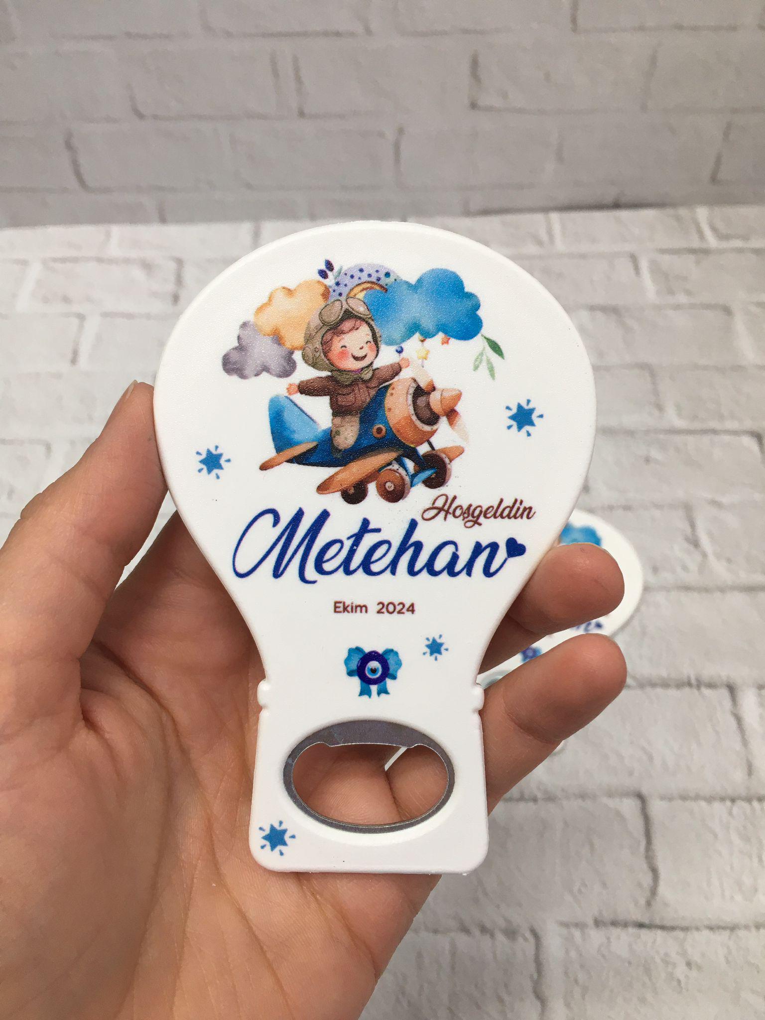 Yenidoğan Erkek Bebek Hediyelik Açacak Magnet